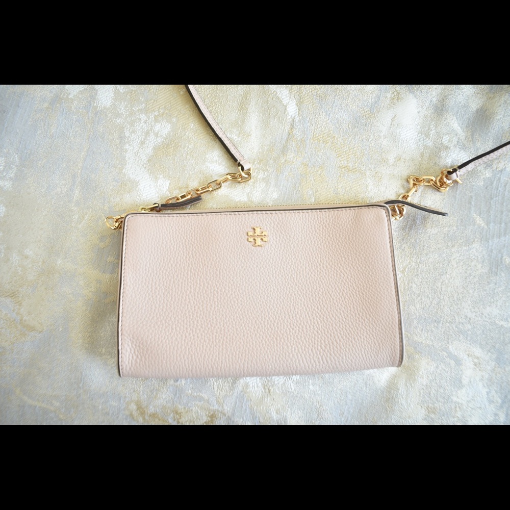 Gently used Tory Burch pink crossbody bag